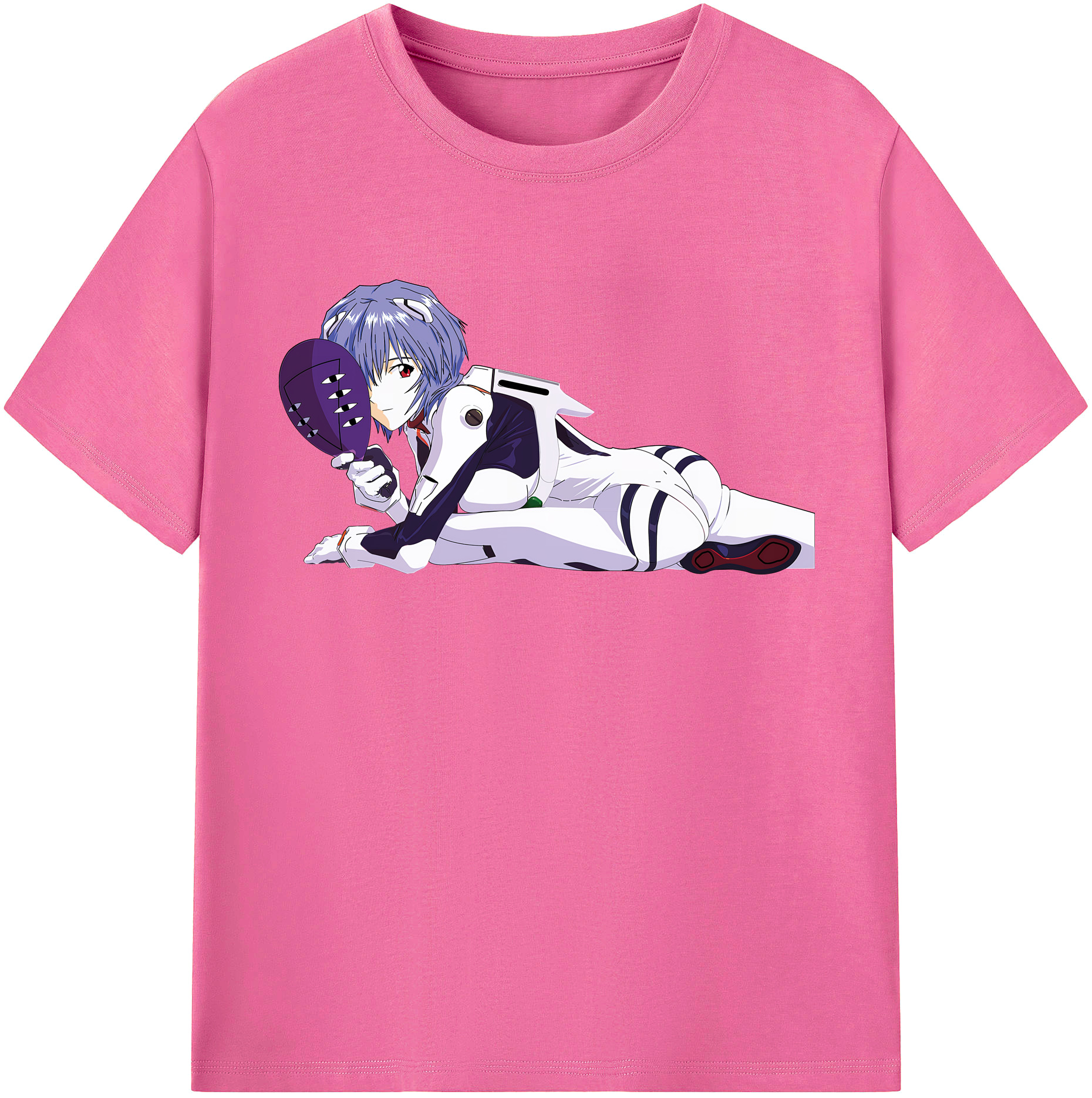 （画像用） EVA 新世紀エヴァンゲリオン レディースカジュアルプリントTシャツ（綿100％）